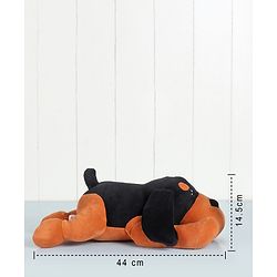 Babyhug Dog Soft Toy Dark Brown - Length 45 cms