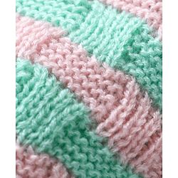 Babyhug Full Sleeves Striped Sweater Set - Green