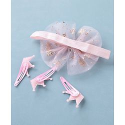Babyhug Free Size Hair Accessories Combo Set - Pink