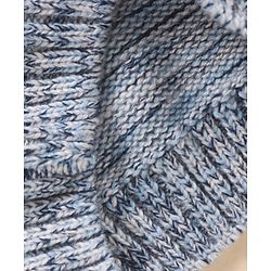 Babyhug Full Sleeves Heavy Gauge Sweater - Light Grey Blue