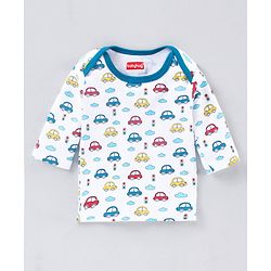 Babyhug Clothing Gift Set Car Print Pack of 6 - Blue