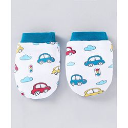 Babyhug Clothing Gift Set Car Print Pack of 6 - Blue