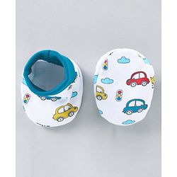 Babyhug Clothing Gift Set Car Print Pack of 6 - Blue