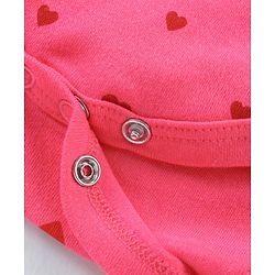Babyhug 100% Cotton Full Sleeves Printed Onesie Pack of 2 - Pink Yellow