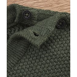 Babyhug Full Sleeves Sweater Text Design- Green