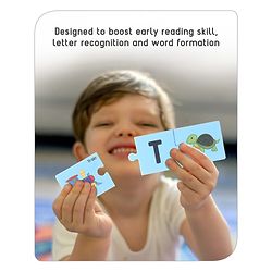 Babyhug 78 Pcs Alphabet Learn and Match Puzzles| Build Set of Three 26 Different Puzzles Combination| Montessori Learning and Educational Puzzle for 3-6 Years Kids| Pre-School and Early Learning Gifting Toy| BIS Certified