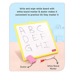 Babyhug Jumbo Magnetic Circle Puzzle Set With 250 Magnetic Tiles| Playset With Write & Wipe Feature with 200+ Patterns| 1 Sketch Pen and Duster Learning and Educational Toy for 4-6 Years Kids| Gifting Toy| BIS Certified