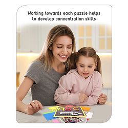 Babyhug Jumbo Magnetic Circle Puzzle Set With 250 Magnetic Tiles| Playset With Write & Wipe Feature with 200+ Patterns| 1 Sketch Pen and Duster Learning and Educational Toy for 4-6 Years Kids| Gifting Toy| BIS Certified