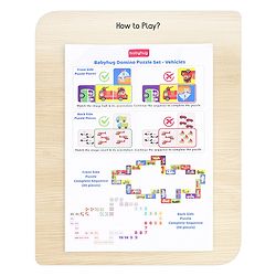 Babyhug Domino Double Sided Puzzle Set of Vehicles - 30 Pieces