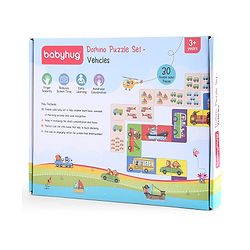 Babyhug Domino Double Sided Puzzle Set of Vehicles - 30 Pieces