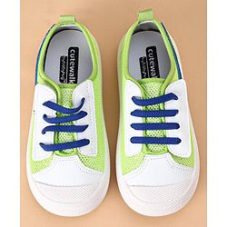 Cute Walk by Babyhug Casual Shoes Solid - Green Blue