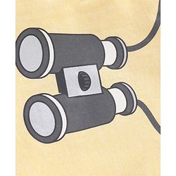 Babyhug Cotton Sleeveless T-Shirt 3D Binocular Print - Yellow