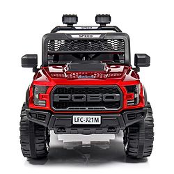 Babyhug Battery Operated Jeep With Music And Lights - Red