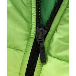 Babyhug Full Sleeves Hooded Fashion Heavy Winter Solid Color Jacket - Yellow