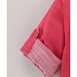Babyhug Full Sleeves Solid Color Shirt - Red