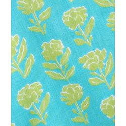 Babyhug Cotton Woven Full Sleeves Bagh Printed Kurta & Dhoti Set - Teal