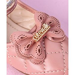 Cute Walk by Babyhug Sandals with Bow Applique - Pink