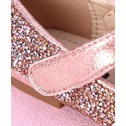 Cute Walk by Babyhug Party Wear Belly Shoes - Light Pink