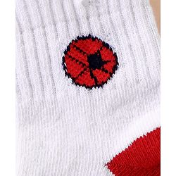 Cutewalk By Babyhug Anti Bacterial Ankle Length Socks Sports Ball Design Pack Of 5- Multicolor