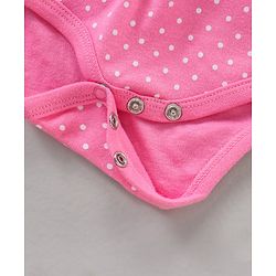 Babyhug 100% Cotton Frill Sleeves Onesie Multi Print Pack of 3 - Multicolour