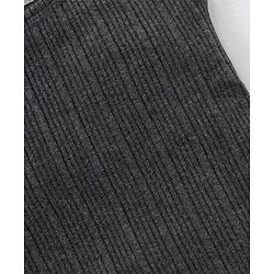 Babyhug Sleeveless Thermal Vests Solid - Dark Grey