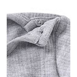 Babyhug Full Sleeves Thermal Inner Wear Solid Colour - Grey