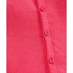 Babyhug Full Sleeves Front Open and Pullover Solid Color Thermal Wear Pack Of 2 - Pink