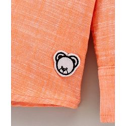 Babyhug Full Sleeves Solid Color Shirt - Orange