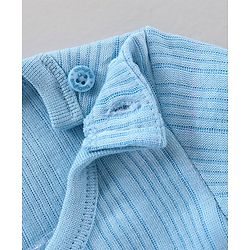 Babyhug Full Sleeves Solid Color Thermal Vest - Blue