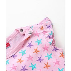 Babyhug 100% Cotton Half Sleeves Printed Onesies Pack of 2 - Multicolour