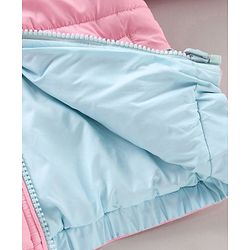 Babyhug Full Sleeves Solid Heavy Winter Reversible Jacket - Multicolour