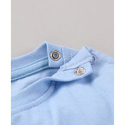 Babyhug Full Sleeves T-Shirt Animal Print - Blue