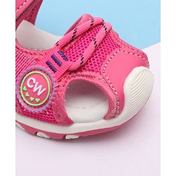 Cute Walk by Babyhug Sandals With Velcro Closure - Fuchsia