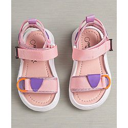 Cute Walk by Babyhug Sandals With Velcro Closure - Light Pink