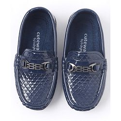 Cute Walk by Babyhug Slip On Formal Shoes - Navy