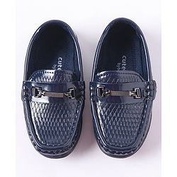 Cute Walk by Babyhug Formal Shoes - Navy Blue