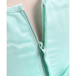 Babyhug Mesh Sleeveless Sequin Frock - Mint