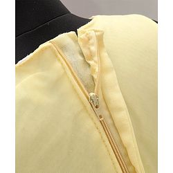 Babyhug Party Wear Sleeveless Frock Floral Appliques - Light Yellow