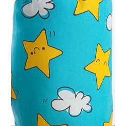 Babyhug Bottle Cover with Star Cloud Print Medium Blue - Fits Upto 120 ml to 260 ml Bottle