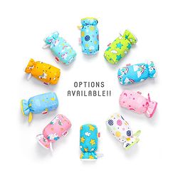 Babyhug Bottle Cover with Star Cloud Print Medium Blue - Fits Upto 200 ml Bottle
