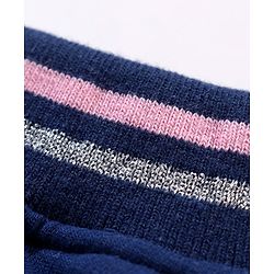 Babyhug Cotton Knit Mid Thigh Length Shorts Ice Cream Print - Navy Blue