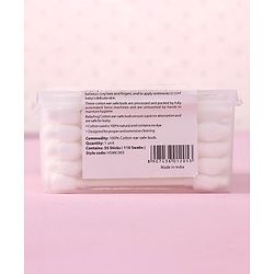 Babyhug Paper Stick Cotton Buds with Ear Drum Protection - 55 Pieces