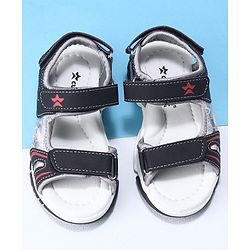 Cute Walk by Babyhug Velcro Closure Sandals- Black