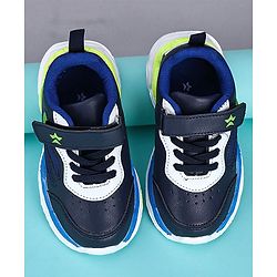 Cute Walk by Babyhug Sneakers With Velcro Closure Solid - Navy Blue