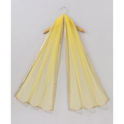 Babyhug Sleeveless Sequinned Choli & Lehenga With Net Dupatta - Yellow