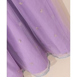 Babyhug Sleeveless Embellished Ethnic Dress- Orchid Bouke