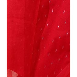 Babyhug Three Fourth Sleeves Embroidered Kurti & Palazzo Set With Dupatta- Red