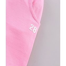 Babyhug Cotton Full Sleeves Minnie Mouse Printed SweatShirt & Solid Joggers - Blue Pink