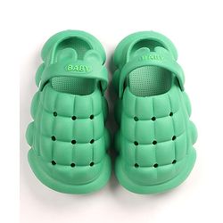 Cute Walk by Babyhug Slip On Clogs Cube Design Design - Green