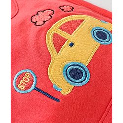 Babyhug Clothing Gift Set Car Theme Red & White - Pack of 5